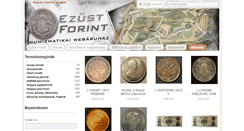 Desktop Screenshot of ezustforint.hu